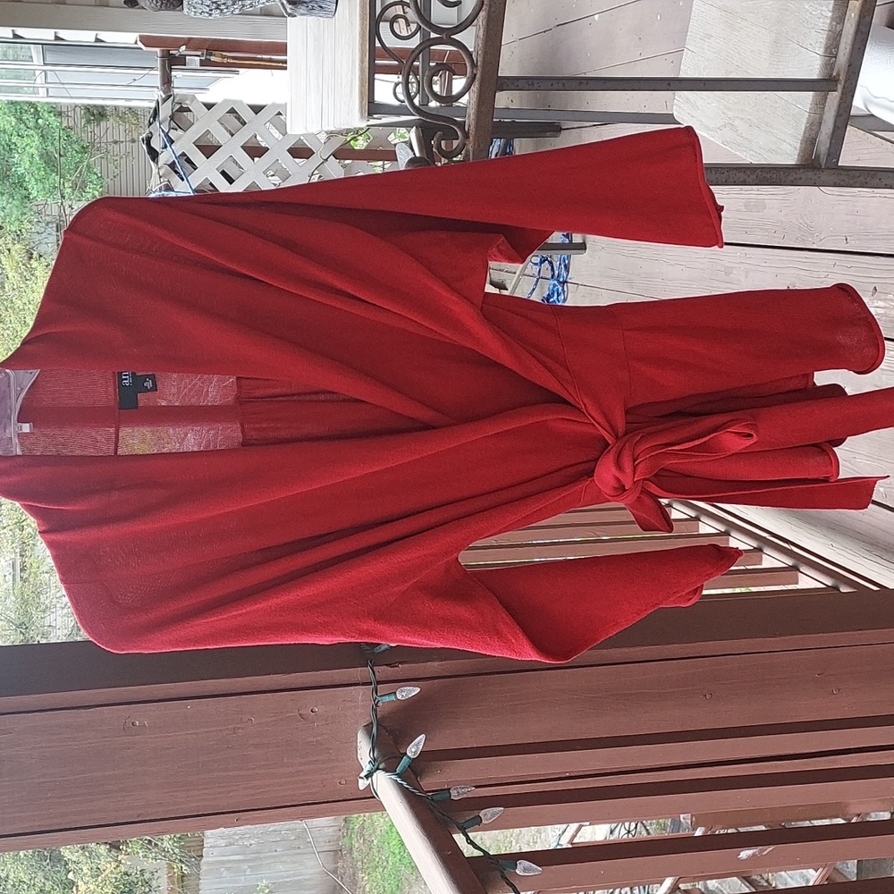 a.n.a Wrap Sweater with belt attached Size XL, 100% Cotton